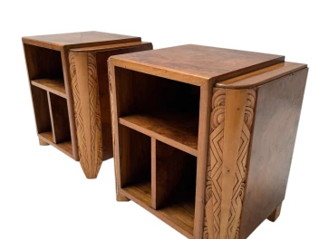 Two Art Deco Cabinets or Bed Side Tables, 1930s